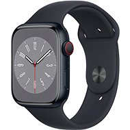 Apple Watch Series 8 45mm Cellular Aluminiumgehäuse Mitternacht mit Sportarmband in Mitternacht - Smartwatch