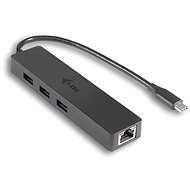 I-TEC USB-C Slim 3-Port HUB mit GLAN - Port-Replikator