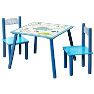 Kesper Sitzgarnitur für Kinder - blau - "Dino" - Kindermöbel