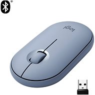 Logitech Pebble M350 Wireless Mouse - denim - Maus