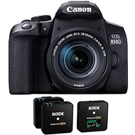 Canon EOS 850D + EF-S 18-55 mm + Rode Wireless GO II - Digitalkamera