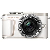 Olympus PEN E-PL10 - weiß + Pancake Zoom Kit 14-42 mm silber - Digitalkamera