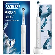 Oral-B Pro 750 Cross Action White + Reiseetui - Elektrische Zahnbürste