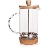 Kaffeebereiter CORK aus Glas/Edelstahl/Bambus - 0,4 Liter - French press