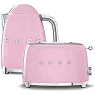Wasserkocher SMEG 50's Retro Style 1,7l rosa + Toaster SMEG 50's Retro Style 2x2 rosa - Set