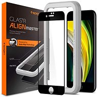 Spigen AlignMaster FC Black iPhone SE 2022/SE 2020/8/7 - Schutzglas
