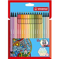 STABILO Pen 68 - Neue Farben - Packung mit 18 Farben