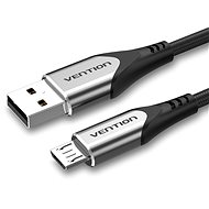 Vention Luxury USB 2.0 -> microUSB Cable 3A Gray 1.5m Aluminum Alloy Type - Datenkabel