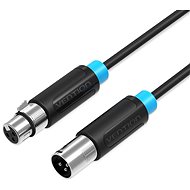 Vention XLR Audio Extension Cable 3m Black - Audio-Kabel