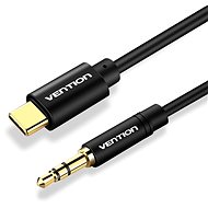 Vention Type-C (USB-C) to 3.5mm Male Spring Audio Cable 1m Black Metal Type - Audio-Kabel