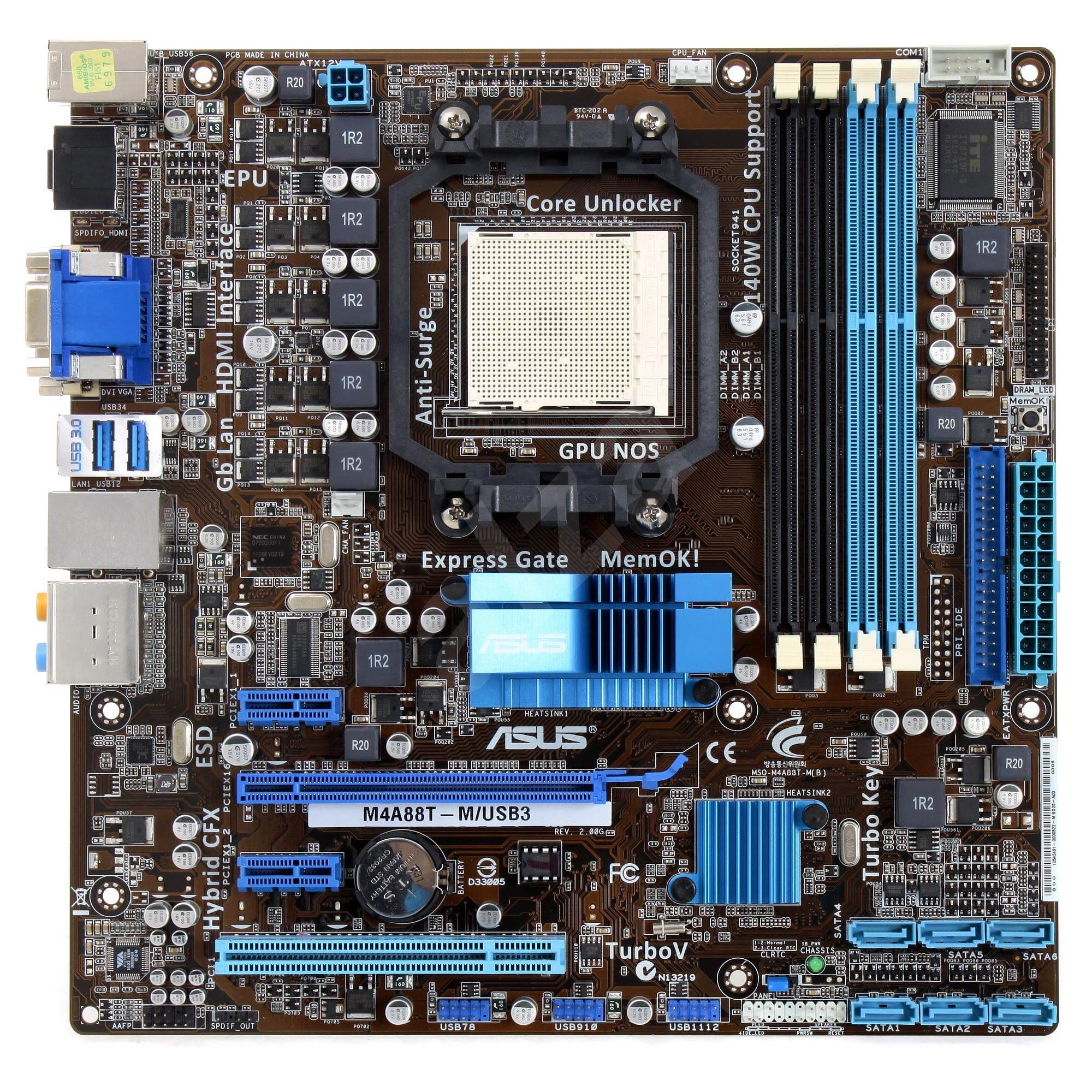asus m4a88t m motherboard