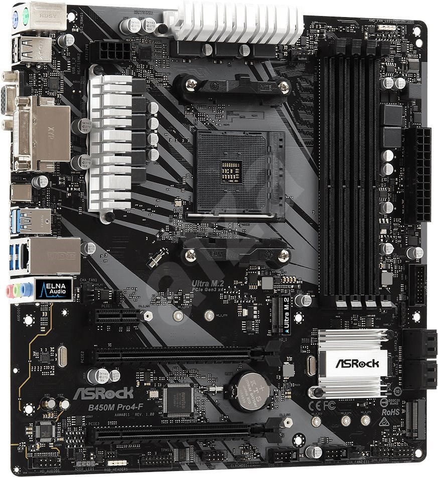 Asrock b450m pro4 установка