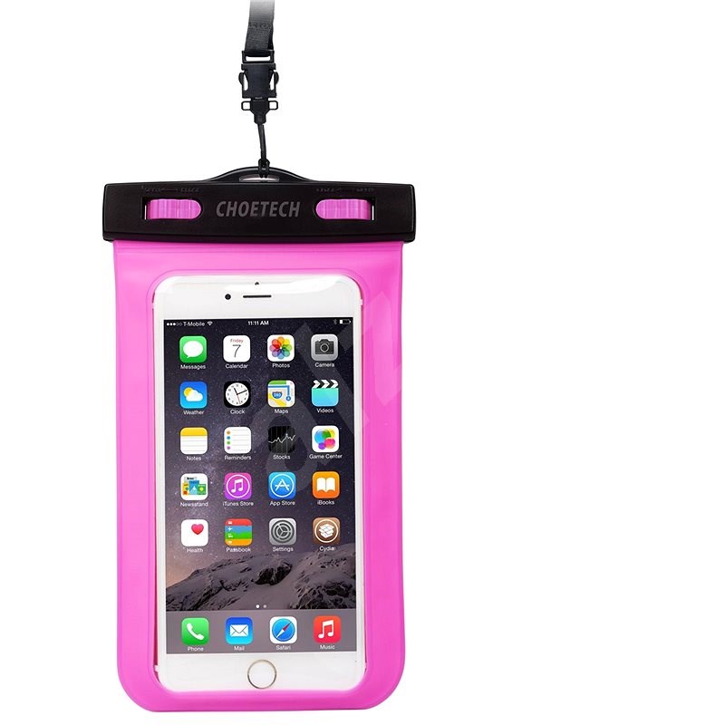 ChoeTech Waterproof Bag for Smartphones Pink - Handyhülle