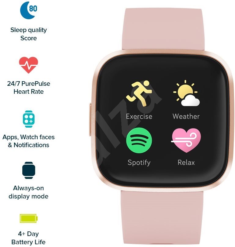 fitbit rosa versa