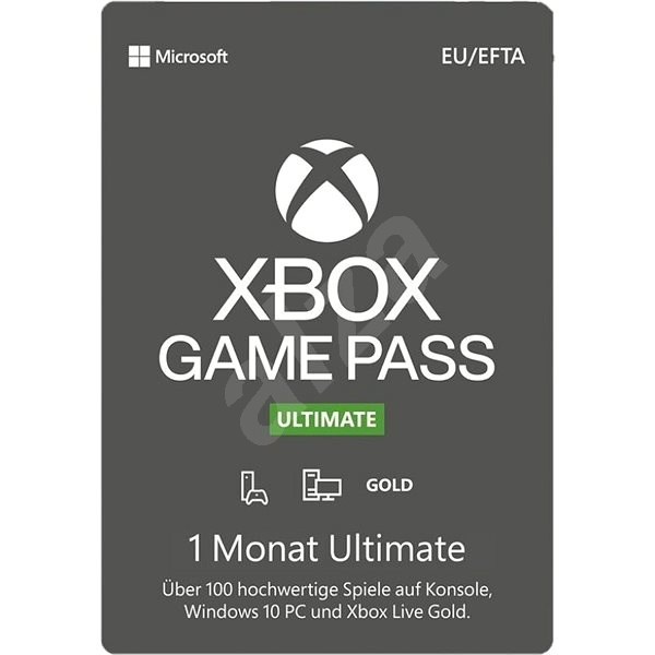 Prepaid-Karte Xbox Game Pass Ultimate - 1 Monats-Abonnement | Prepaid