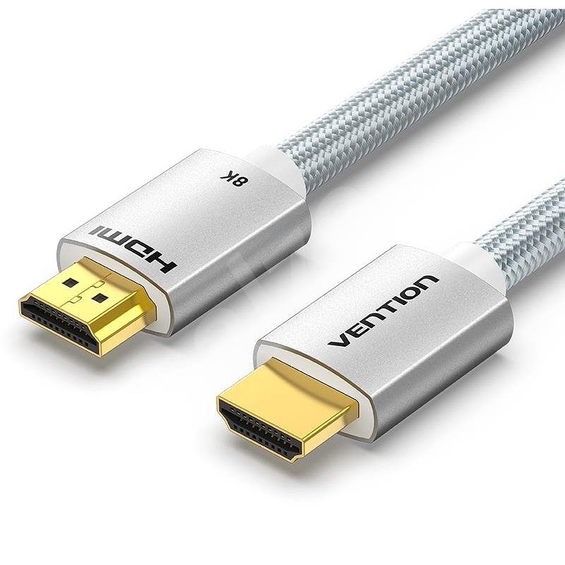 Vention HDMI 2.1 Cable 8K 1.5m Silver Aluminum Alloy Type - Videokabel