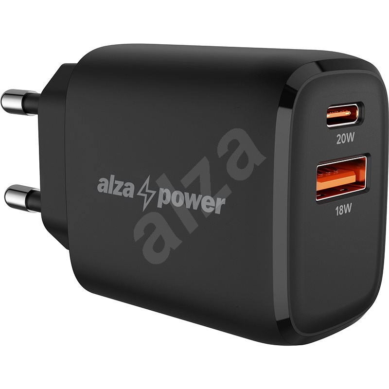 AlzaPower A100 Fast Charge 20 Watt - schwarz - Netzladegerät