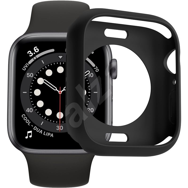 AlzaGuard Matte TPU HalfCase für Apple Watch 44mm schwarz - Uhrenetui