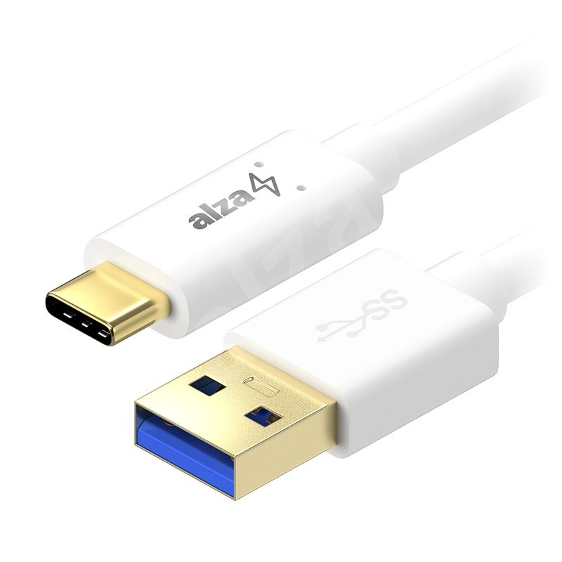 AlzaPower Core USB-C 3.2 Gen1, 2 m weiß - Datenkabel