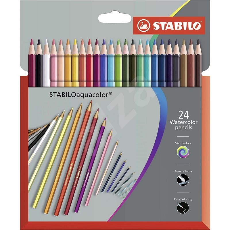 STABILO Aquacolor 24 Stück in der Pappverpackung Premium - Buntstifte