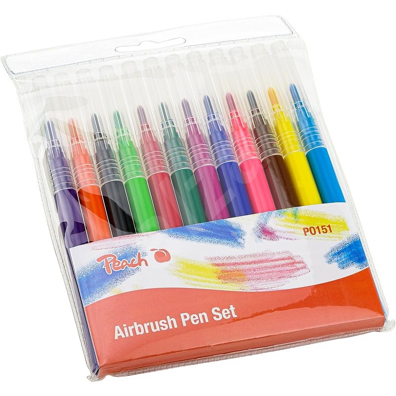 Peach Nachfüllset für Airbrush Pen Set für Kinder - 12-tlg - Filzstifte