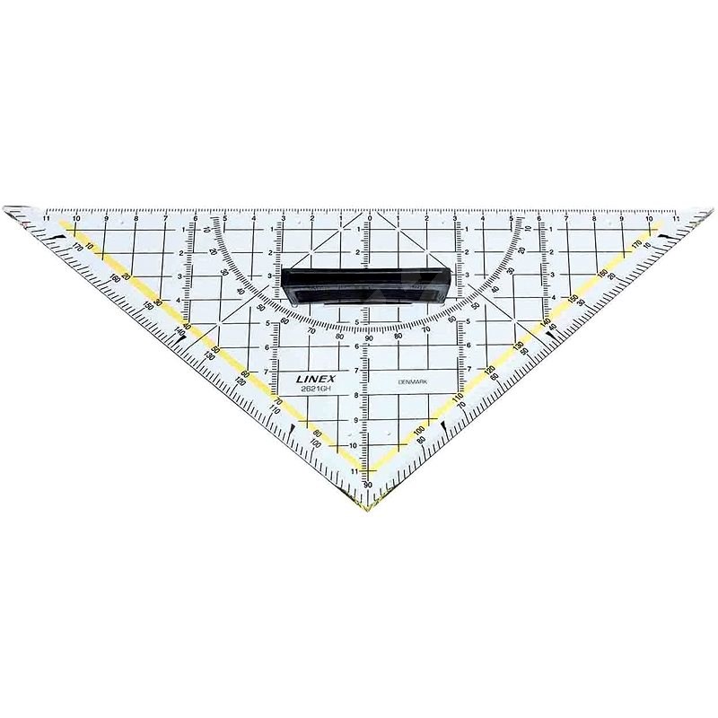 Linex 2621GH Geo-Dreieck mit Griff - Lineal