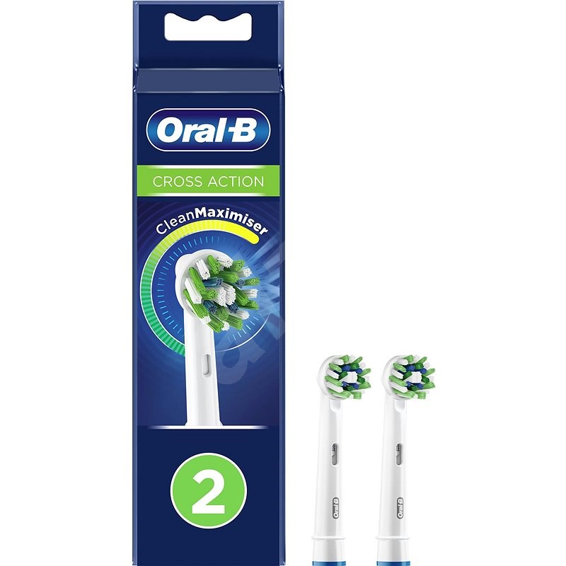 Oral-B CrossAction-Bürstenkopf mit CleanMaximiser Technologie, 2er-Set - Ersatzkopf